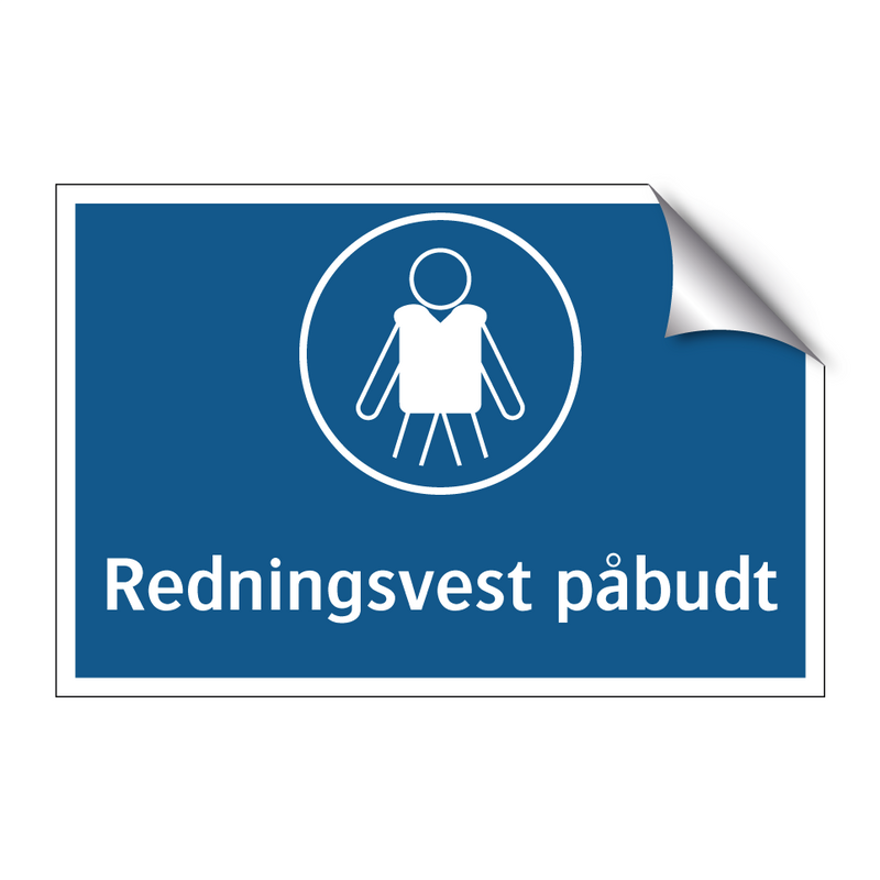 Redningsvest påbudt