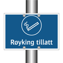 Røyking tillatt