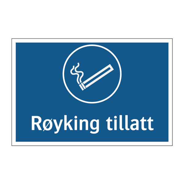Røyking tillatt