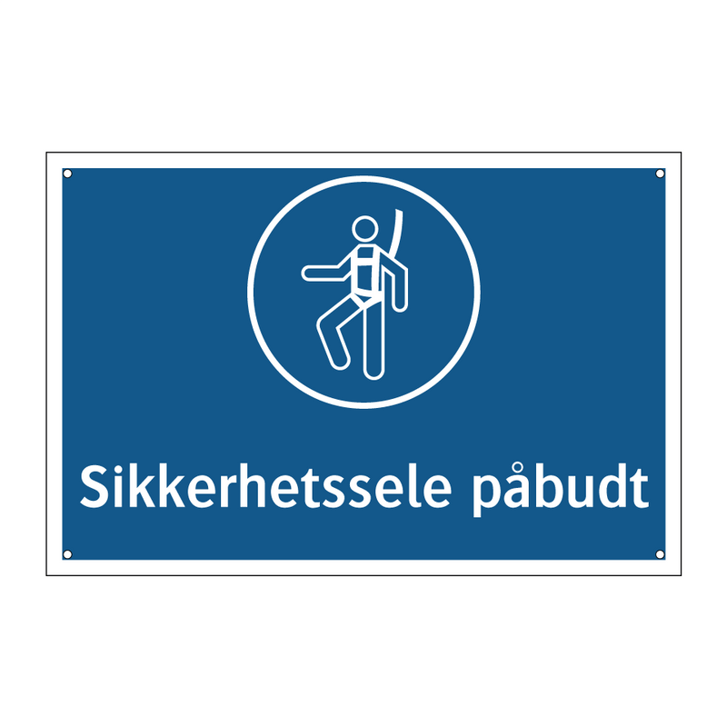 Sikkerhetssele påbudt