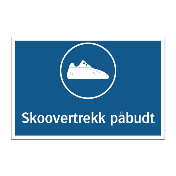 Skoovertrekk påbudt