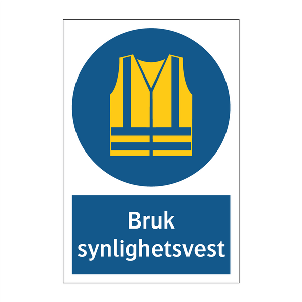 Bruk synlighetsvest