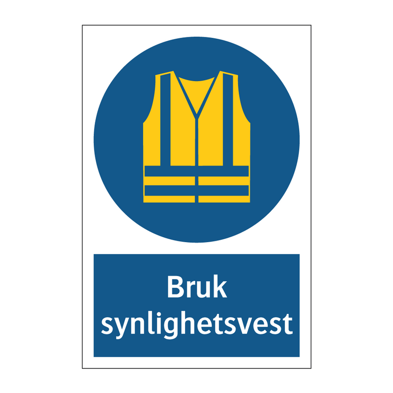 Bruk synlighetsvest