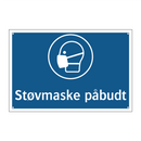 Støvmaske påbudt