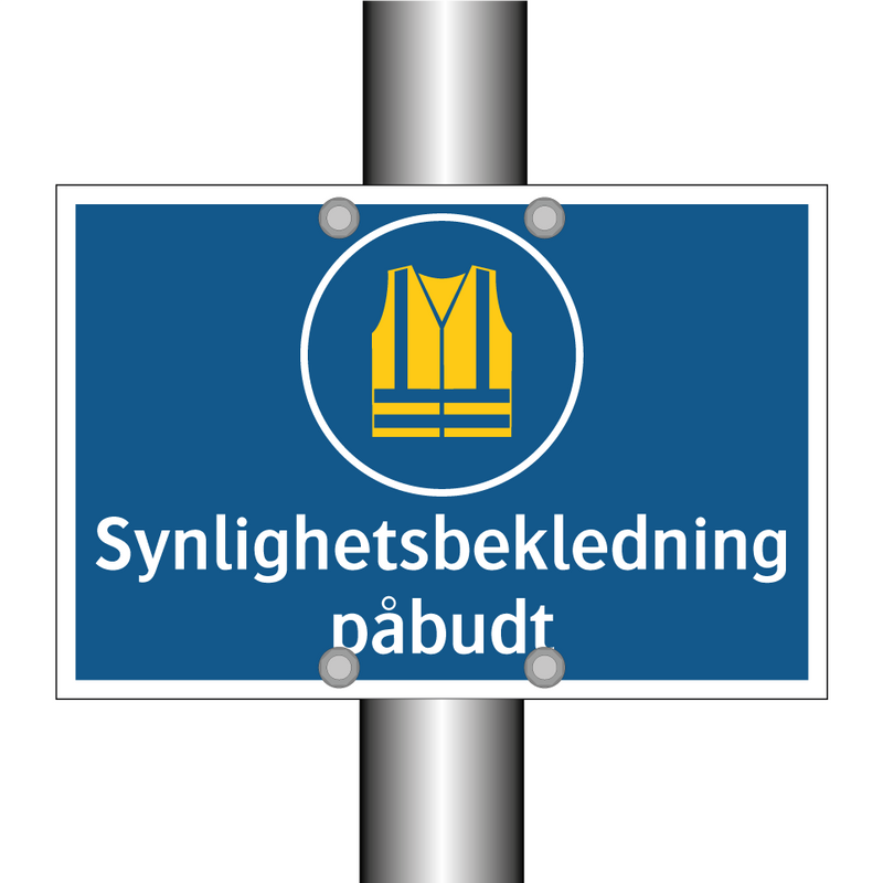 Synlighetsbekledning påbudt