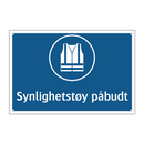 Synlighetstøy påbudt