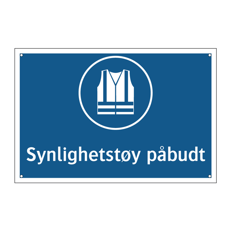 Synlighetstøy påbudt