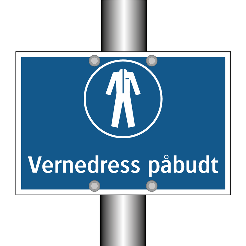 Vernedress påbudt