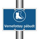 Vernefottøy påbudt