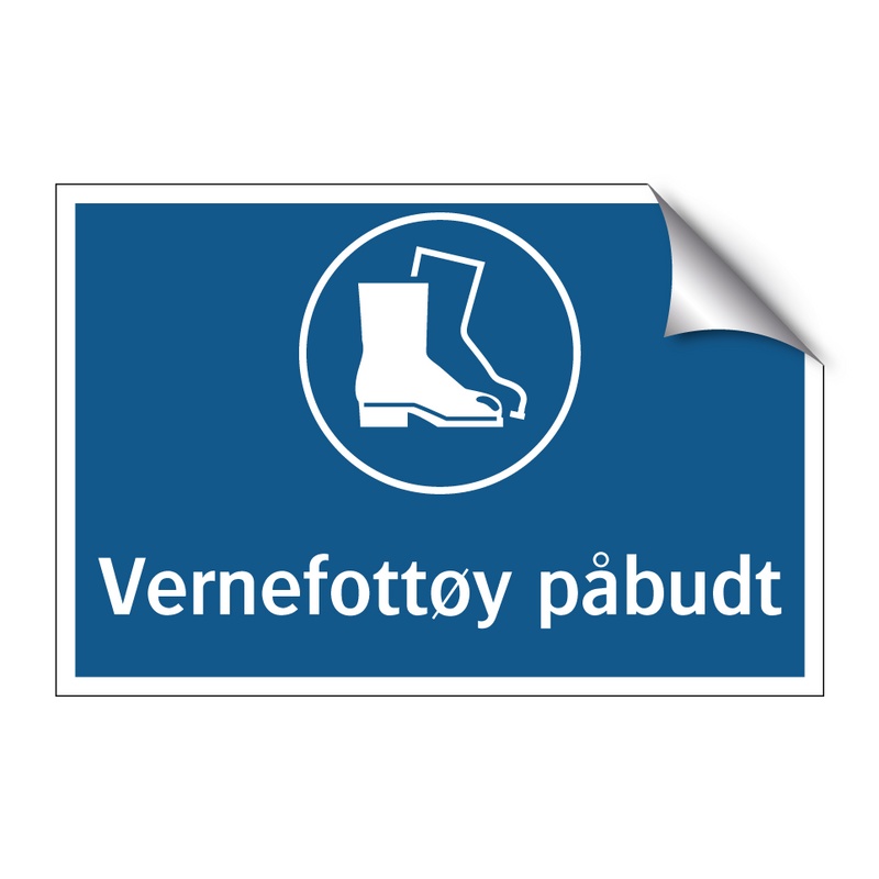 Vernefottøy påbudt