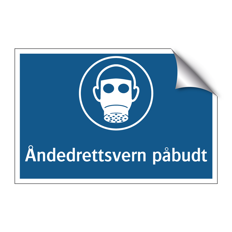 Åndedrettsvern påbudt