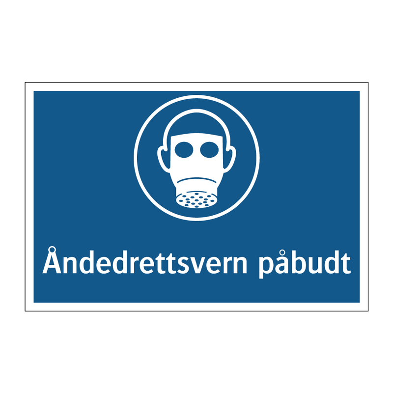Åndedrettsvern påbudt