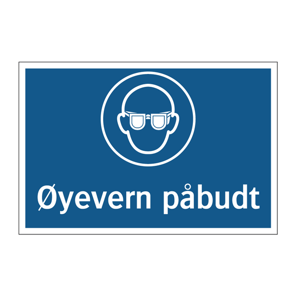 Øyevern påbudt & Øyevern påbudt & Øyevern påbudt & Øyevern påbudt & Øyevern påbudt