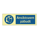 Ansiktsvern påbudt