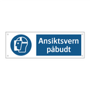 Ansiktsvern påbudt