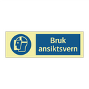 Bruk ansiktsvern
