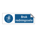 Bruk redningssele