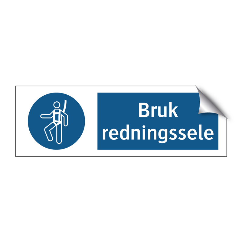Bruk redningssele