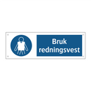 Bruk redningsvest