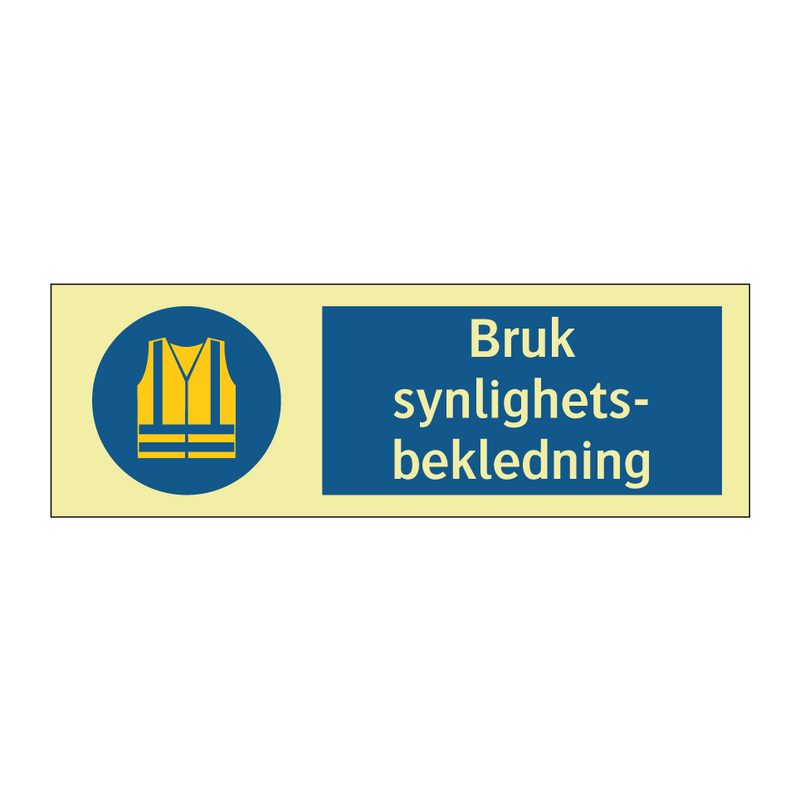 Bruk synlighetsbekledning & Bruk synlighetsbekledning & Bruk synlighetsbekledning