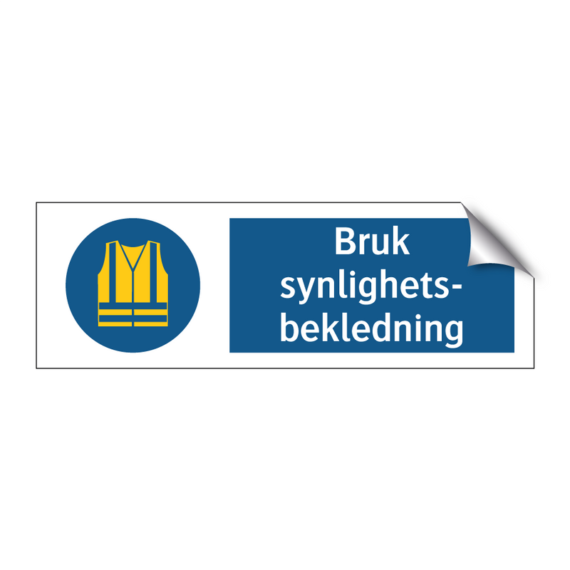 Bruk synlighetsbekledning
