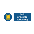 Bruk synlighetsbekledning