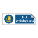 Bruk synlighetsvest