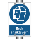 Bruk ansiktsvern