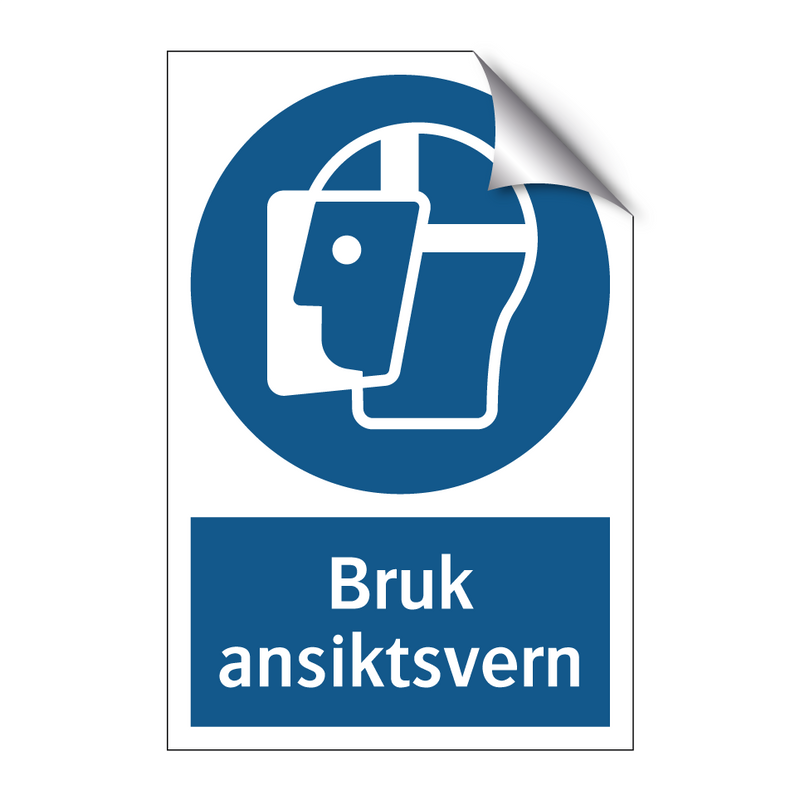 Bruk ansiktsvern
