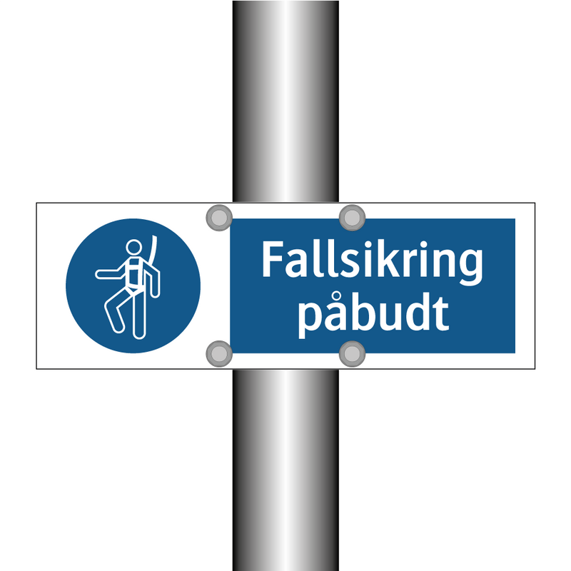 Fallsikring påbudt
