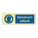 Hørselvern påbudt