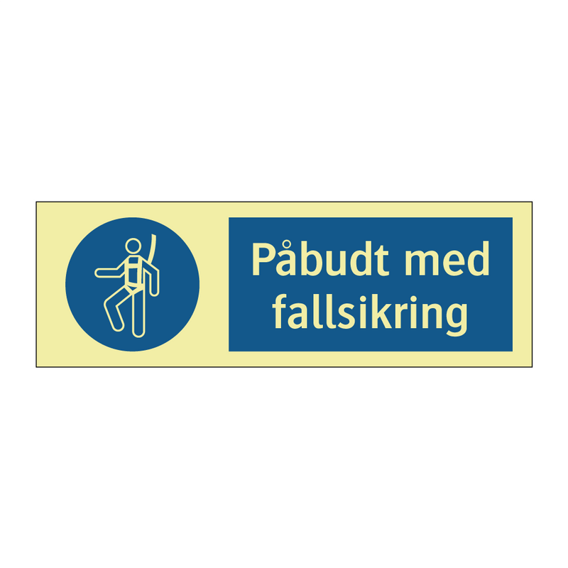 Påbudt med Fallsikring
