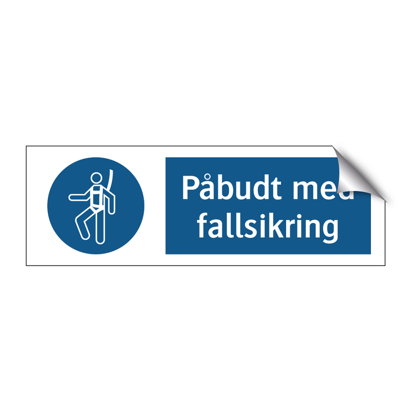 Påbudt med Fallsikring