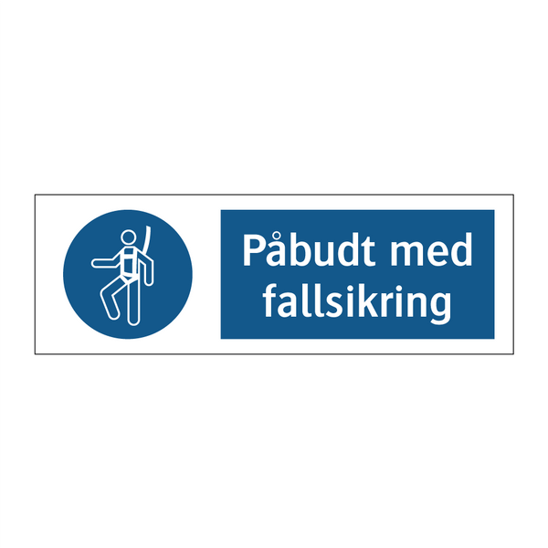 Påbudt med Fallsikring