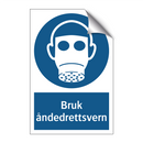 Bruk åndedrettsvern