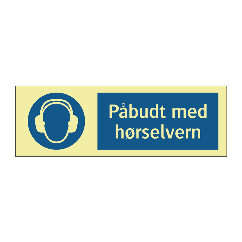 Påbudt med Hørselvern & Påbudt med Hørselvern & Påbudt med Hørselvern