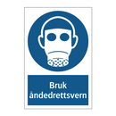 Bruk åndedrettsvern