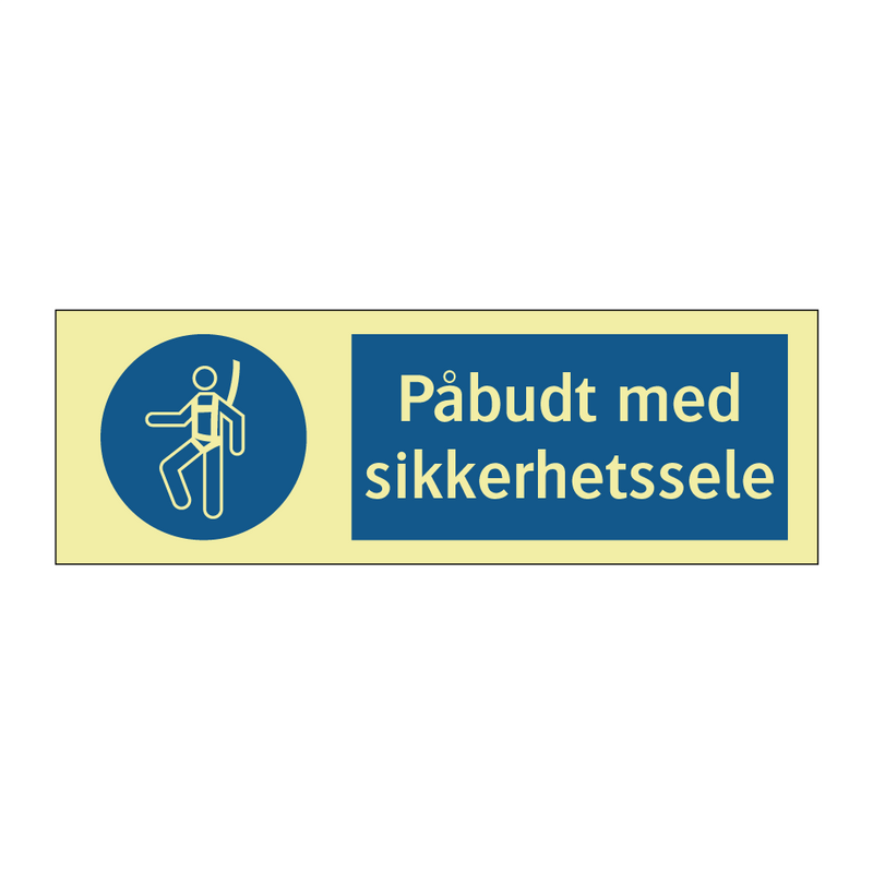 Påbudt med Sikkerhetssele