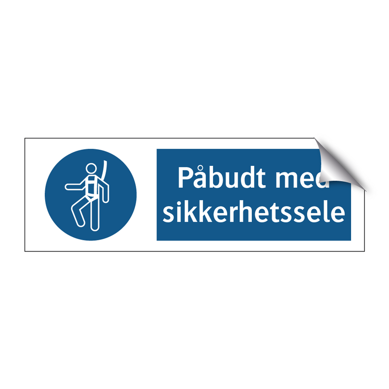 Påbudt med Sikkerhetssele