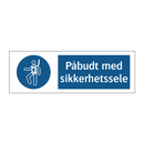 Påbudt med Sikkerhetssele