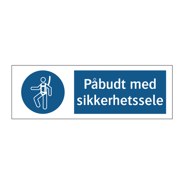 Påbudt med Sikkerhetssele