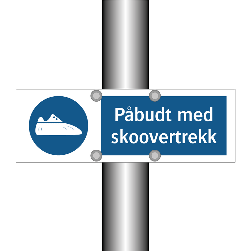 Påbudt med Skoovertrekk