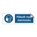 Påbudt med støvmaske
