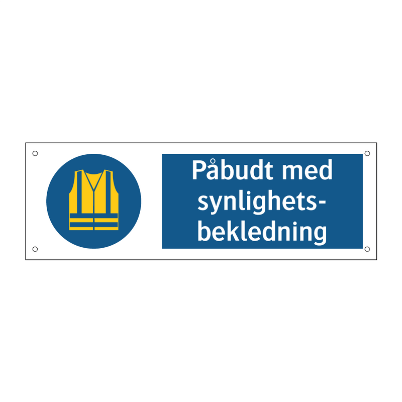 Påbudt med Synlighetsbekledning