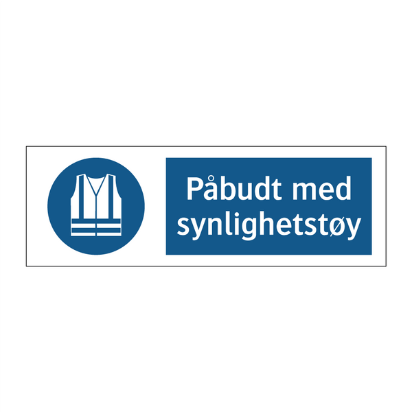 Påbudt med Synlighetstøy & Påbudt med Synlighetstøy & Påbudt med Synlighetstøy