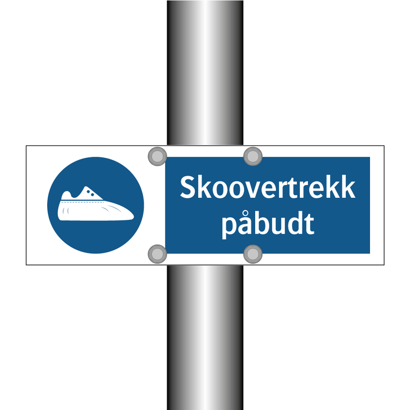 Skoovertrekk påbudt