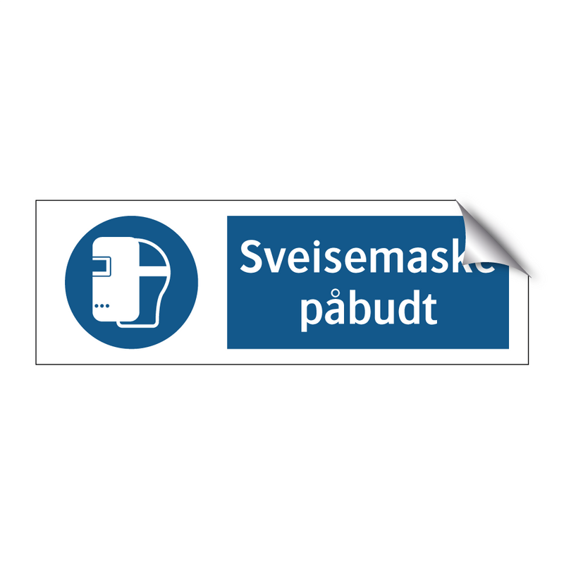 Sveisemaske påbudt