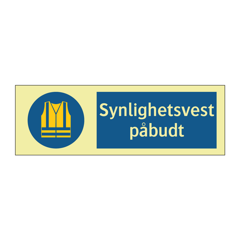 Synlighetsvest påbudt