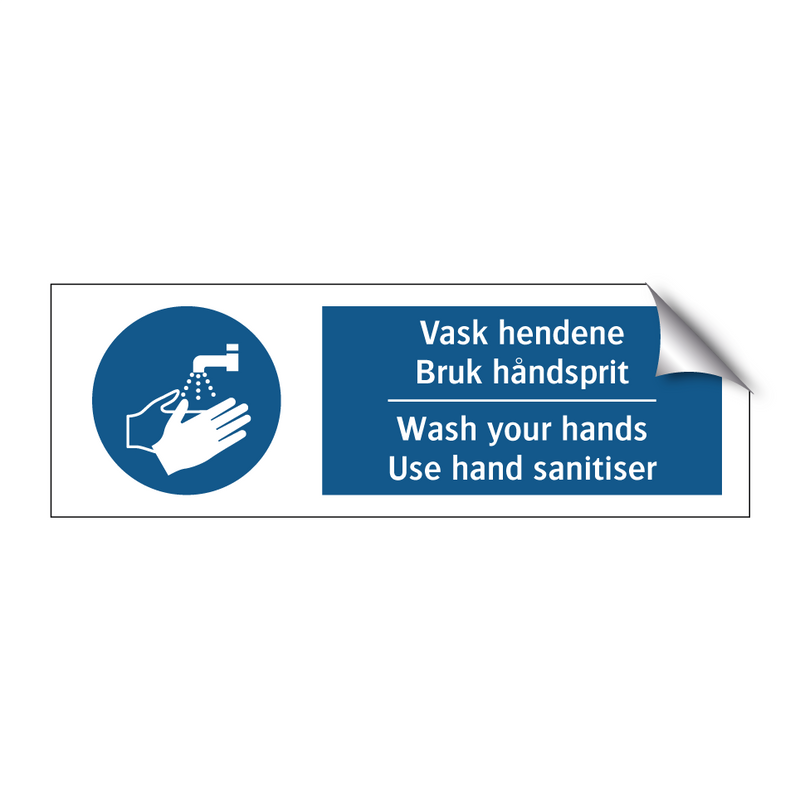 Vask hendene bruk ha?ndsprit