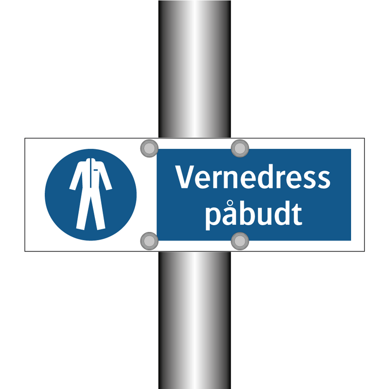 Vernedress påbudt